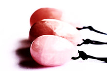 Natural Rose Quartz Crystal Yoni Egg Set - The Glass Dildo @ theglassdildo.co.uk