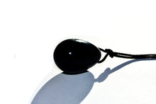 Natural Black Obsidian Yoni Egg And Wand Set