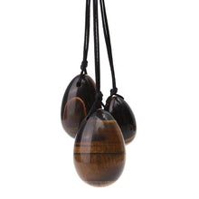 Natural Tiger Eye Crystal Yoni Egg - The Glass Dildo @ theglassdildo.co.uk