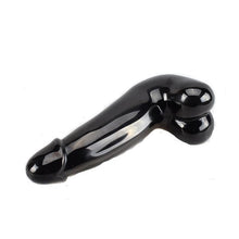 Large Black Obsidian Penis Yoni Wand - The Glass Dildo @ theglassdildo.co.uk