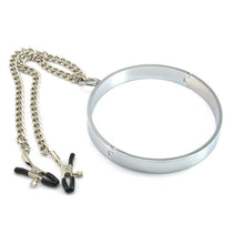 Steel Neck Collar And Nipple Clamps - The Glass Dildo @ theglassdildo.co.uk