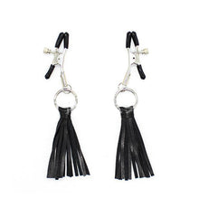 The Leather Tassels Nipple Clamps - The Glass Dildo @ theglassdildo.co.uk
