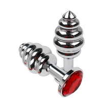 The Jewelled Screw Anal Plug - The Glass Dildo @ theglassdildo.co.uk