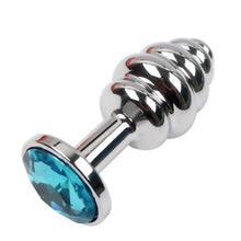 The Jewelled Screw Anal Plug - The Glass Dildo @ theglassdildo.co.uk