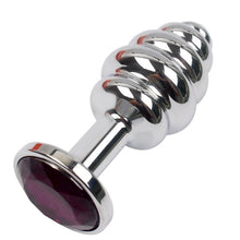 The Jewelled Screw Anal Plug - The Glass Dildo @ theglassdildo.co.uk