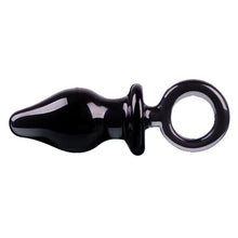 The Black Crystal Anal Plug - The Glass Dildo @ theglassdildo.co.uk