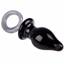 The Black Crystal Anal Plug - The Glass Dildo @ theglassdildo.co.uk