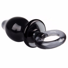 The Black Crystal Anal Plug - The Glass Dildo @ theglassdildo.co.uk