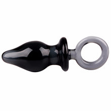 The Black Crystal Anal Plug - The Glass Dildo @ theglassdildo.co.uk