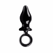 The Black Crystal Anal Plug - The Glass Dildo @ theglassdildo.co.uk
