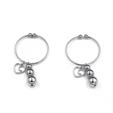 Silver Love Breast Clips - The Glass Dildo @ theglassdildo.co.uk