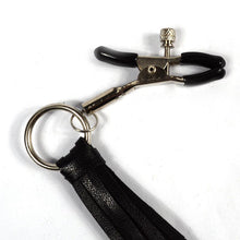 The Leather Tassels Nipple Clamps - The Glass Dildo @ theglassdildo.co.uk