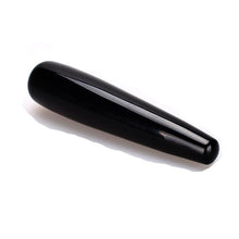Large Straight Black Obsidian Crystal Yoni Wand - The Glass Dildo @ theglassdildo.co.uk