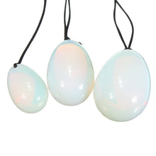 Natural Opalite Crystal Yoni Egg And Wand Set - The Glass Dildo @ theglassdildo.co.uk
