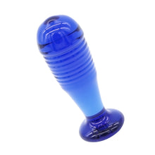The Blue Lagoon Glass Anal Plug - The Glass Dildo @ theglassdildo.co.uk