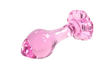 The Pink Pastel Glass Anal Plug - The Glass Dildo @ theglassdildo.co.uk