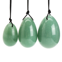 Green Aventurine Crystal Yoni Egg & Wand Set - The Glass Dildo @ theglassdildo.co.uk