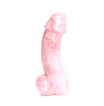 Large Natural Rose Quartz Crystal Yoni Wand - The Glass Dildo @ theglassdildo.co.uk