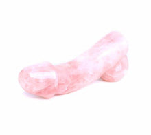 Large Natural Rose Quartz Crystal Yoni Wand - The Glass Dildo @ theglassdildo.co.uk