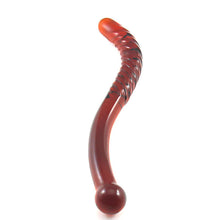 The Ridged Worm - The Glass Dildo @ theglassdildo.co.uk
