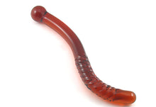 The Ridged Worm - The Glass Dildo @ theglassdildo.co.uk