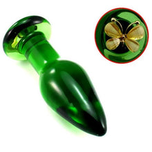 The Jaded Butterfly Glass Anal Plug - The Glass Dildo @ theglassdildo.co.uk