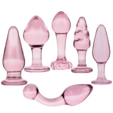 The Hole In One Glass Anal Plug Set - The Glass Dildo @ theglassdildo.co.uk