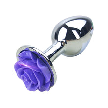 Roses Metal Anal Plug - The Glass Dildo @ theglassdildo.co.uk