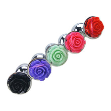 Roses Metal Anal Plug - The Glass Dildo @ theglassdildo.co.uk