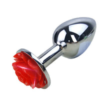 Roses Metal Anal Plug - The Glass Dildo @ theglassdildo.co.uk