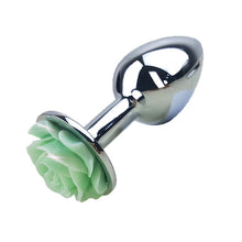 Roses Metal Anal Plug - The Glass Dildo @ theglassdildo.co.uk