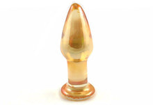 The Golden Handshake Glass Anal Plug | Beautiful Glass Butt Plug