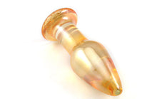 The Golden Handshake Glass Anal Plug | Beautiful Glass Butt Plug