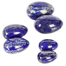 Natural Lapis Lazuli Crystal Yoni Egg Set - The Glass Dildo @ theglassdildo.co.uk