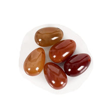 Natural Carnelian Jade Yoni Egg - The Glass Dildo @ theglassdildo.co.uk