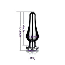 The Onyx Jewel Anal Plug - The Glass Dildo @ theglassdildo.co.uk