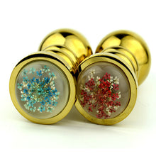 The Gold Screw Thread Anal Plug - The Glass Dildo @ theglassdildo.co.uk