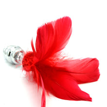 The Steel Kiss Feather Tickler Anal Plug - The Glass Dildo @ theglassdildo.co.uk